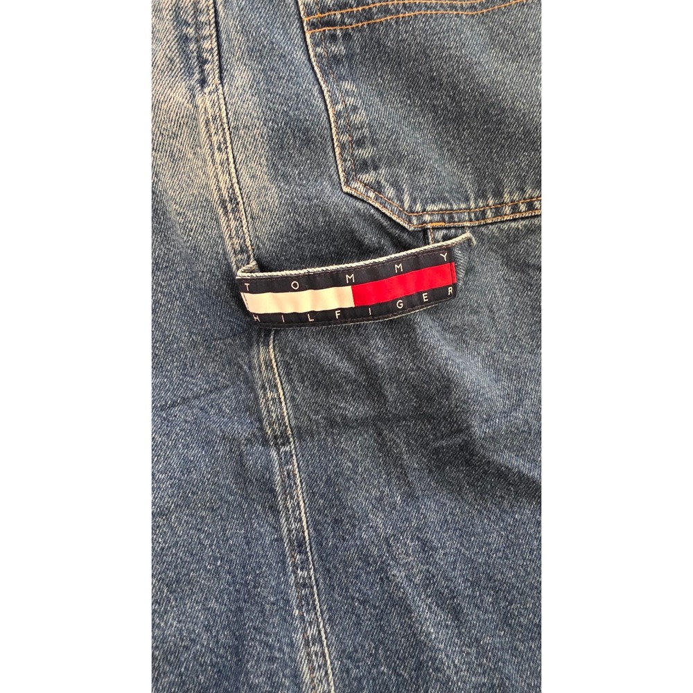 Tommy Jeans Men's Denim Carpenter Shorts Blue Medium Wash Hammer Loop Size 36 - Picture 11 of 12